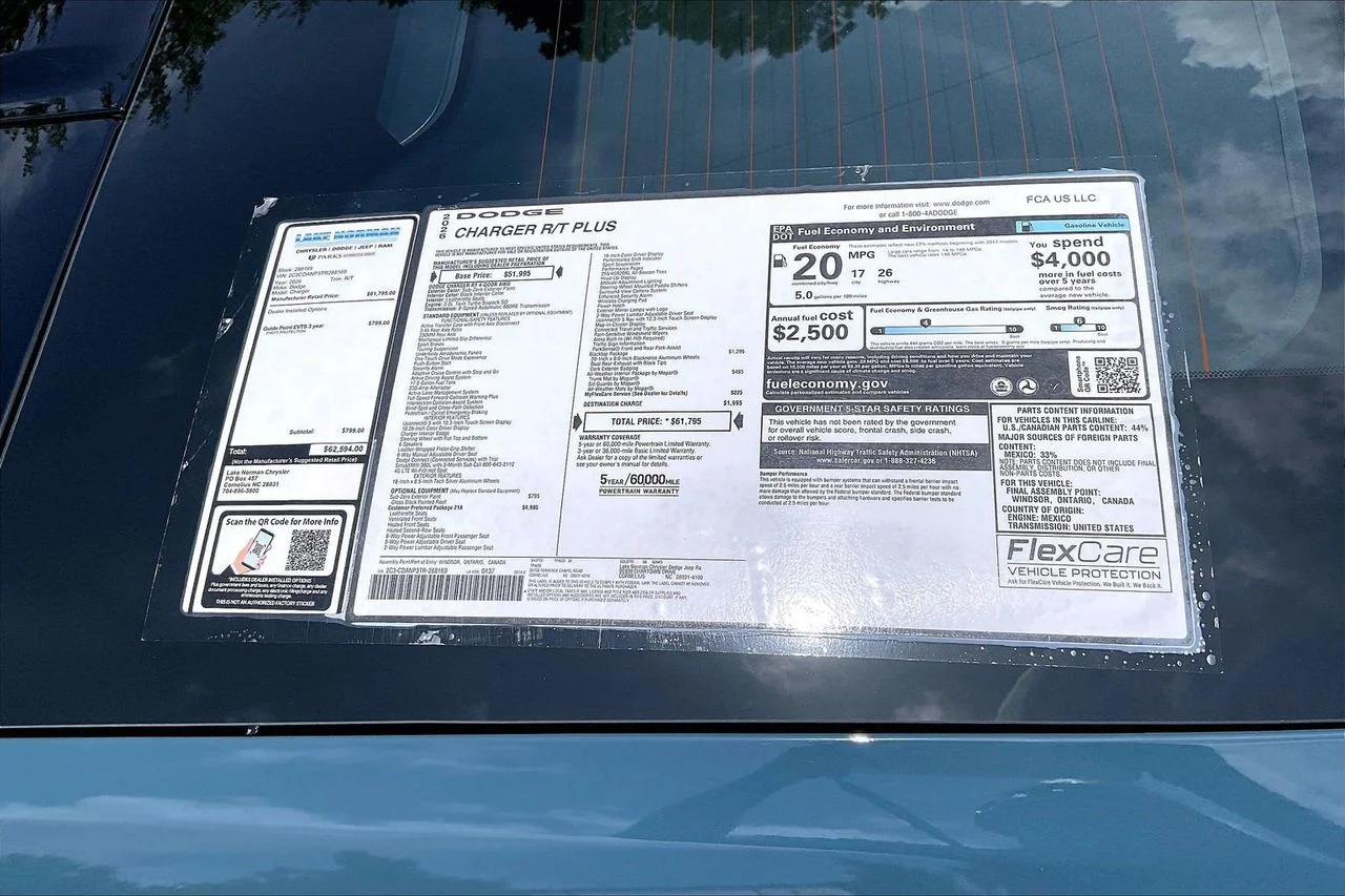 New 2026 Pitch Black Dodge R/T Plus image 36