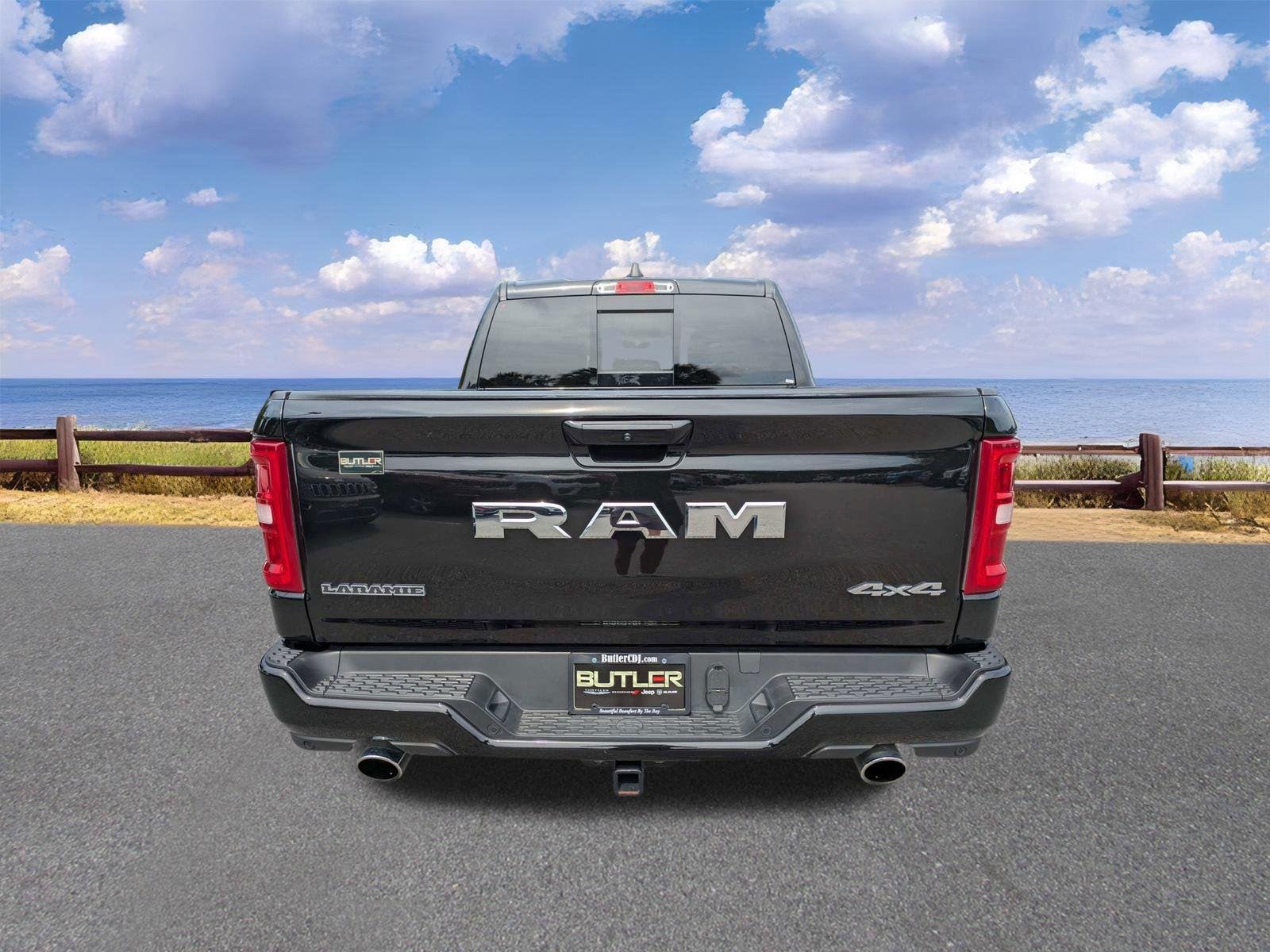 Used 2025 Diamond Black Crystal Pearlcoat Ram Laramie image 7