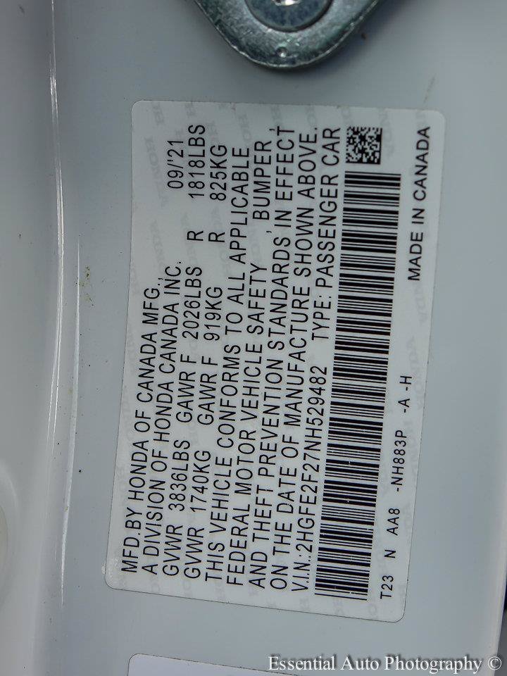 Used 2022 Platinum White Pearl Honda LX image 25