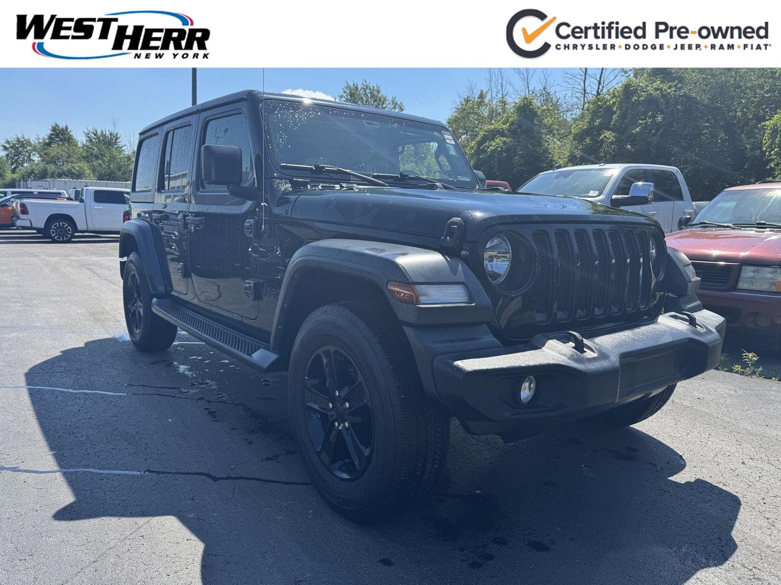 Used 2023 Black Clearcoat Jeep Sport Altitude image 1
