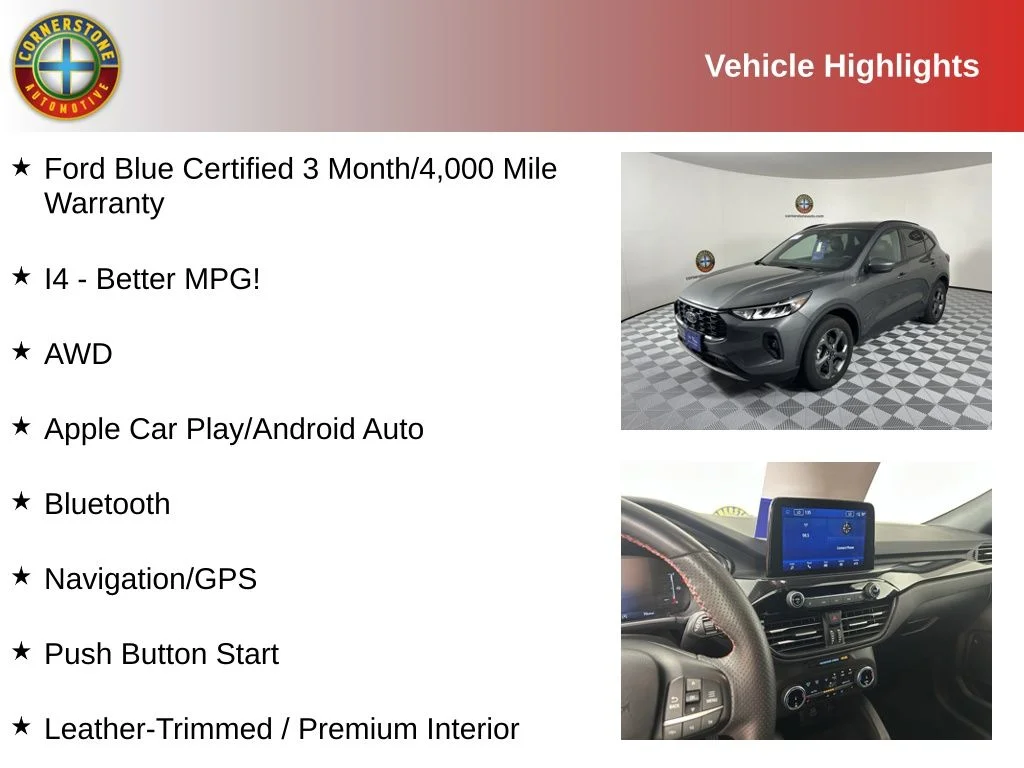 Used 2025 Ford Escape ST-Line Select with VIN 1FMCU9NA0SUA44014 for sale in Elk River, Minnesota
