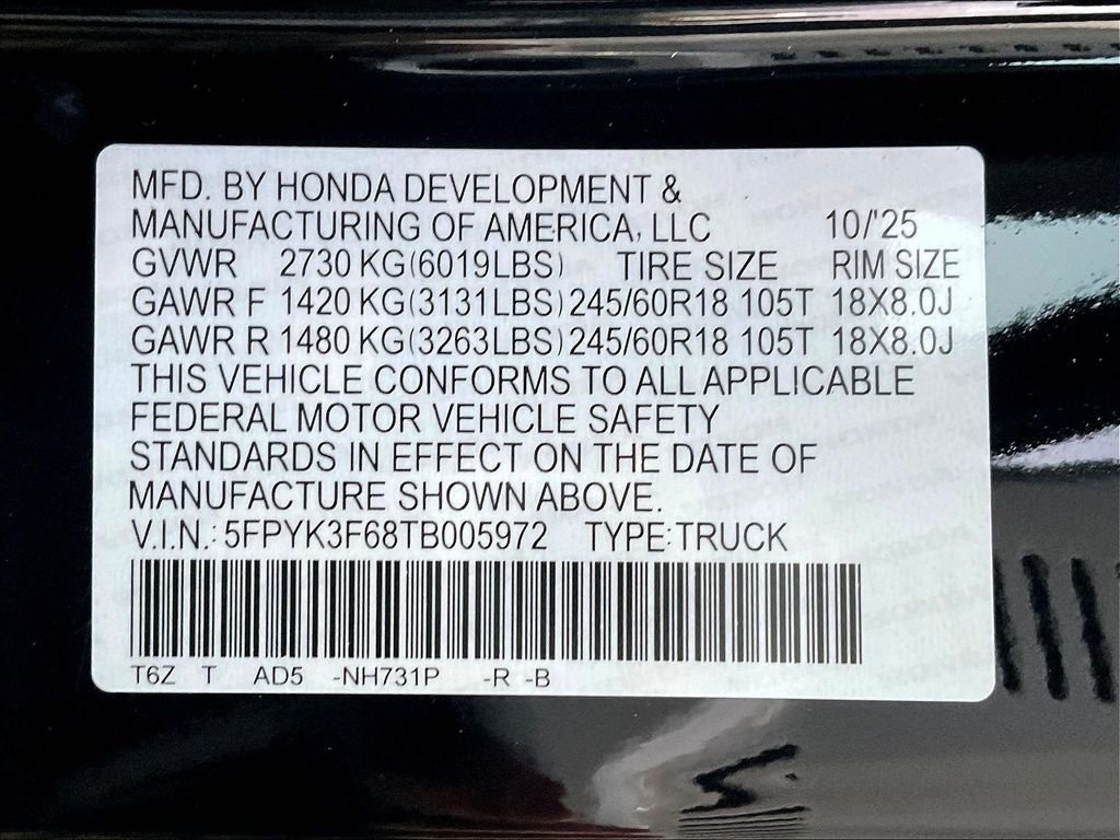 New 2026 Crystal Black Pearl Honda TrailSport image 17