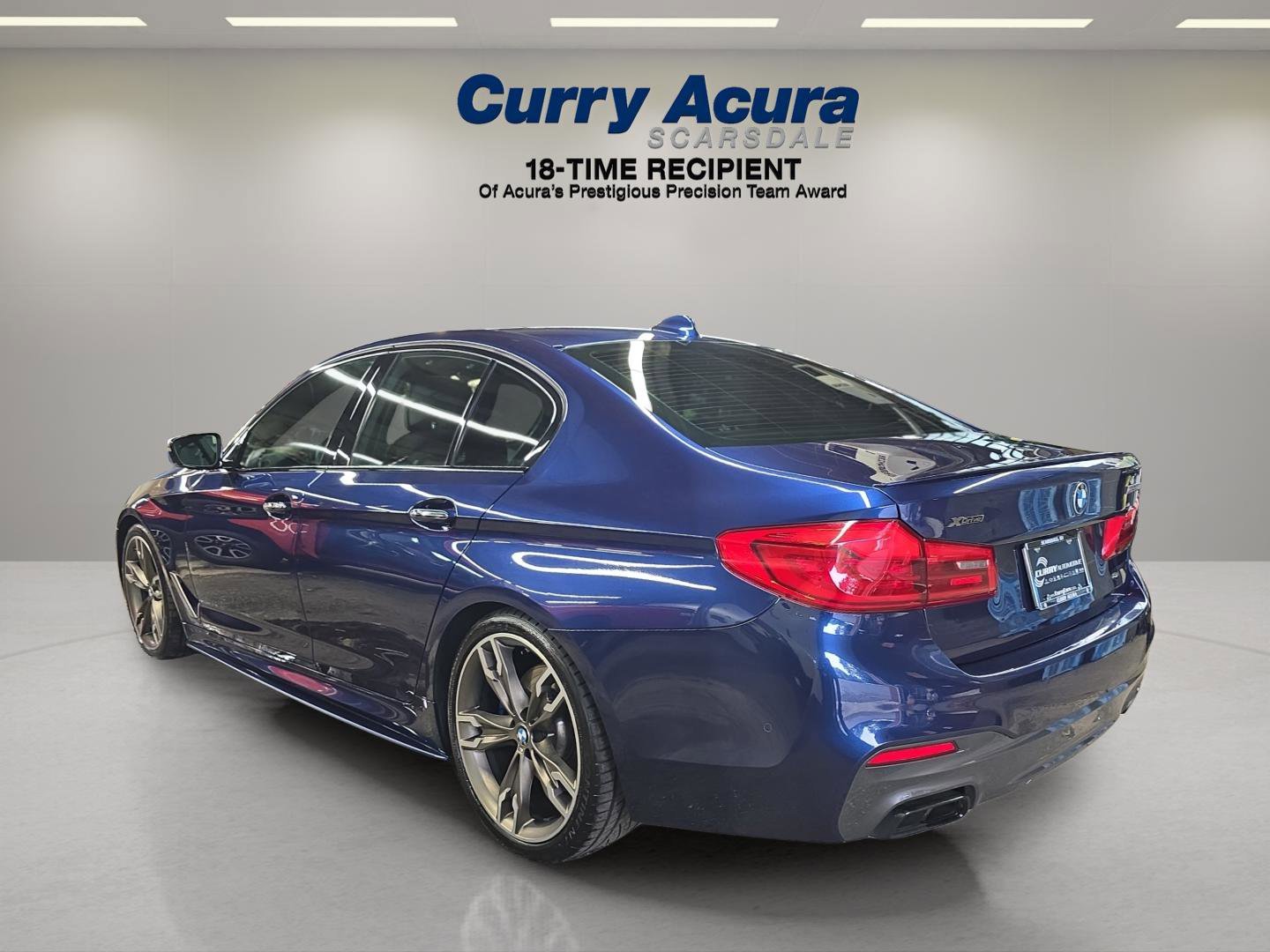 Used 2018 Blue BMW M550i xDrive image 3