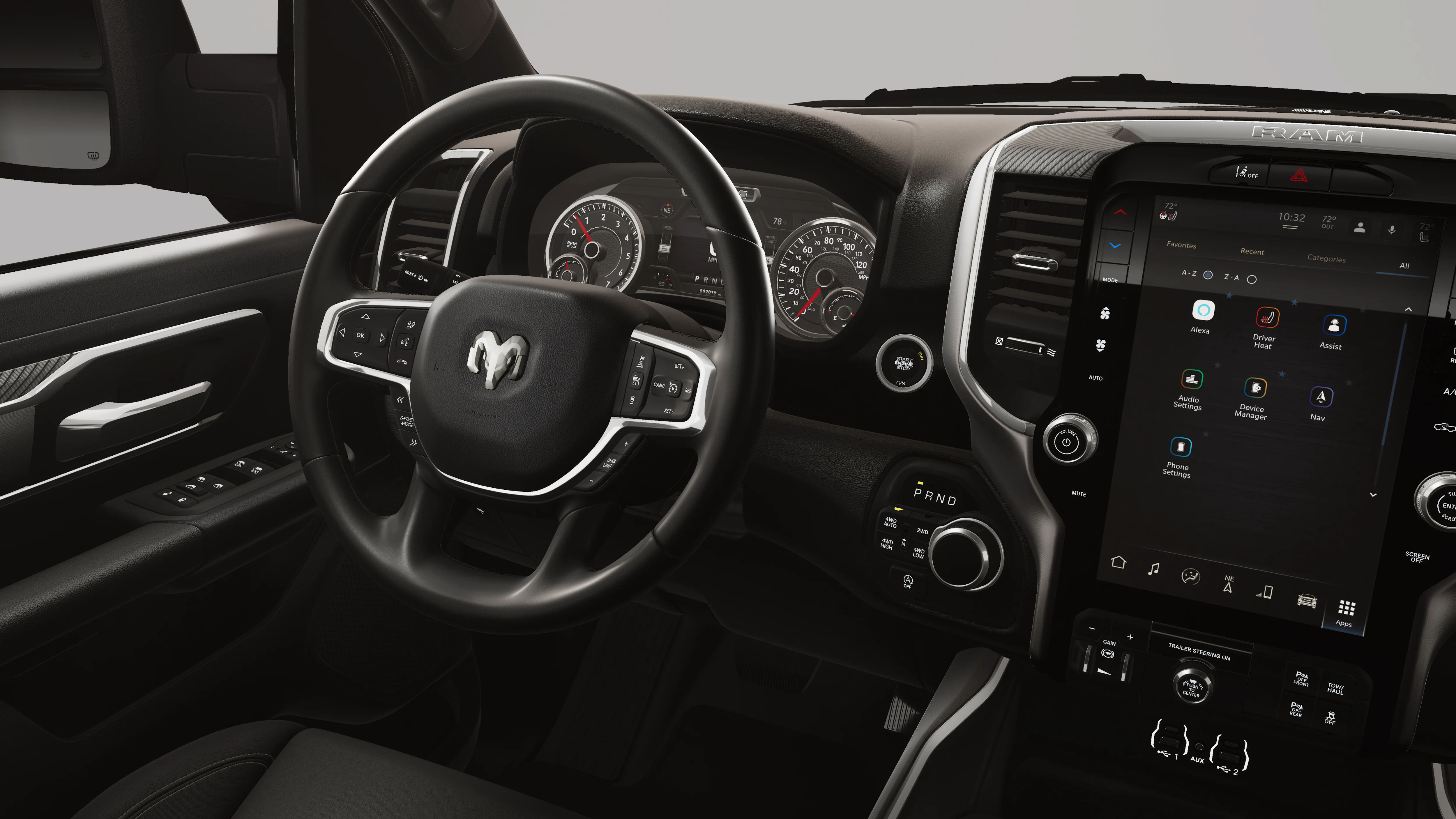 New 2026 Granite Crystal Metallic Clear-Coat Exterior Paint RAM Big Horn HEMI image 21