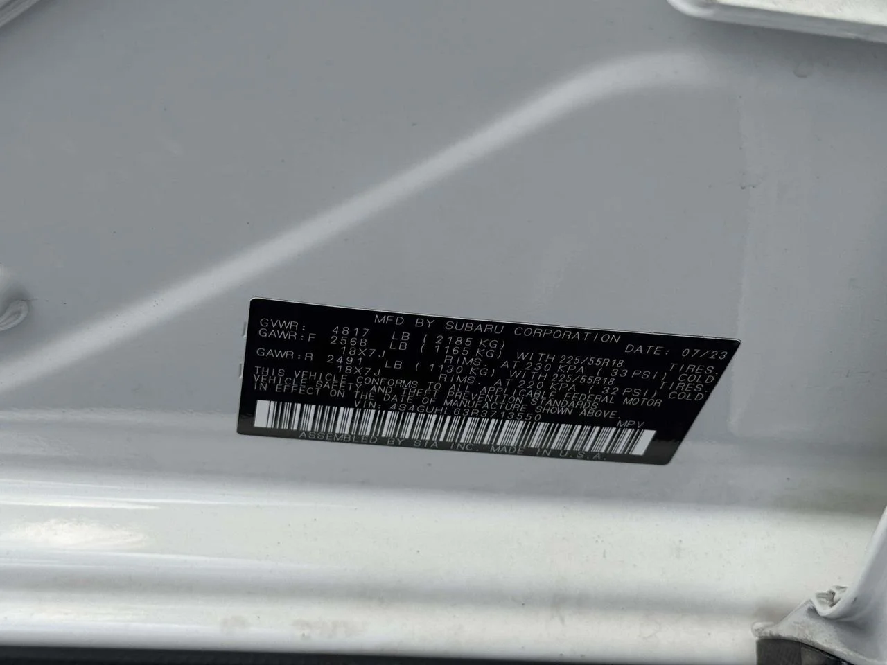 Used 2024 Crystal White Pearl Subaru Limited image 23