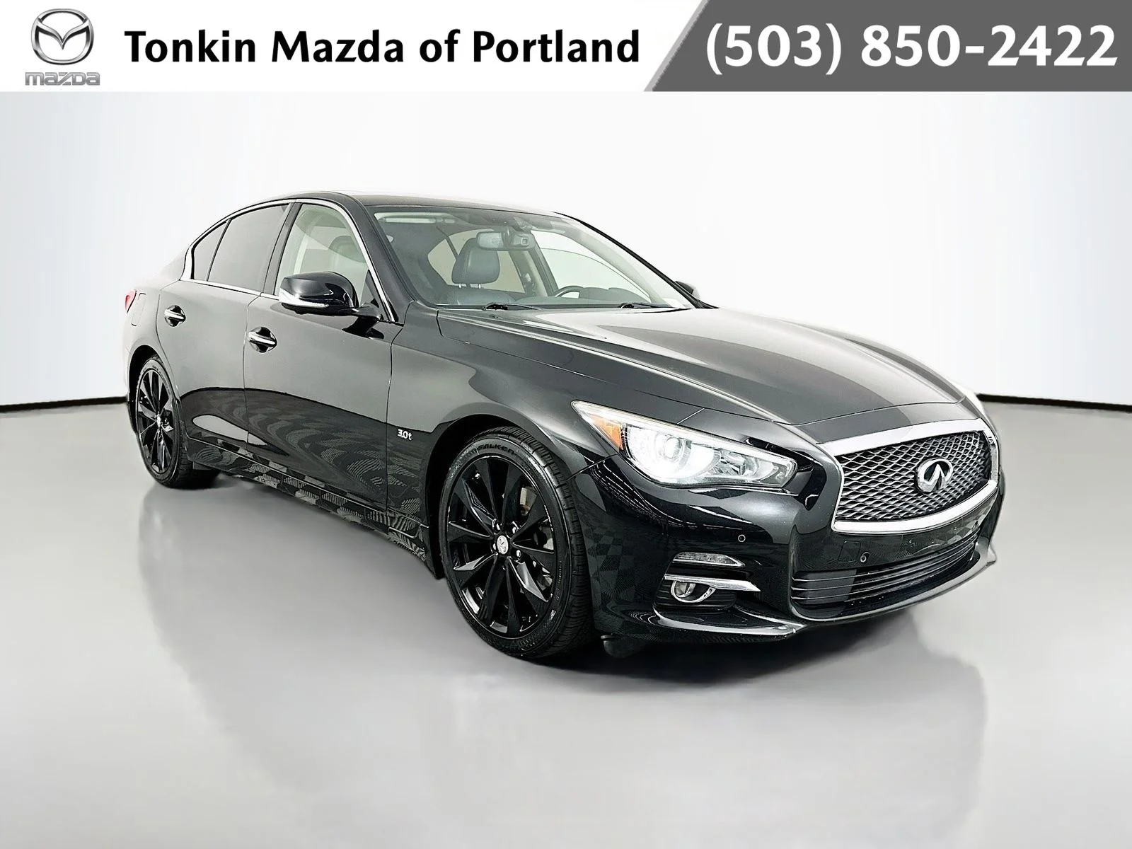 Used 2017 Black Obsidian INFINITI 3.0t Premium image 1
