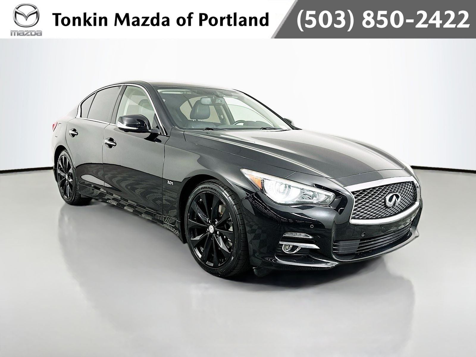 Used 2017 Black Obsidian INFINITI 3.0t Premium image 1