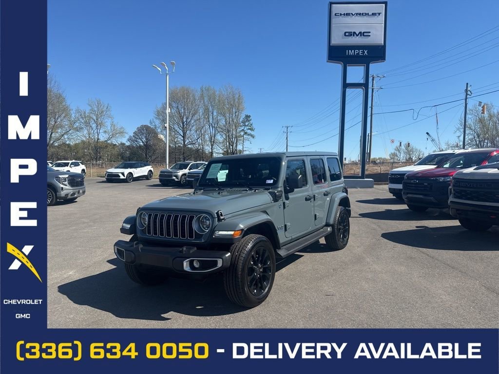 Gray 2025 Jeep Wrangler 4xe Sahara 4WD SUV / Crossover Four-Wheel Drive