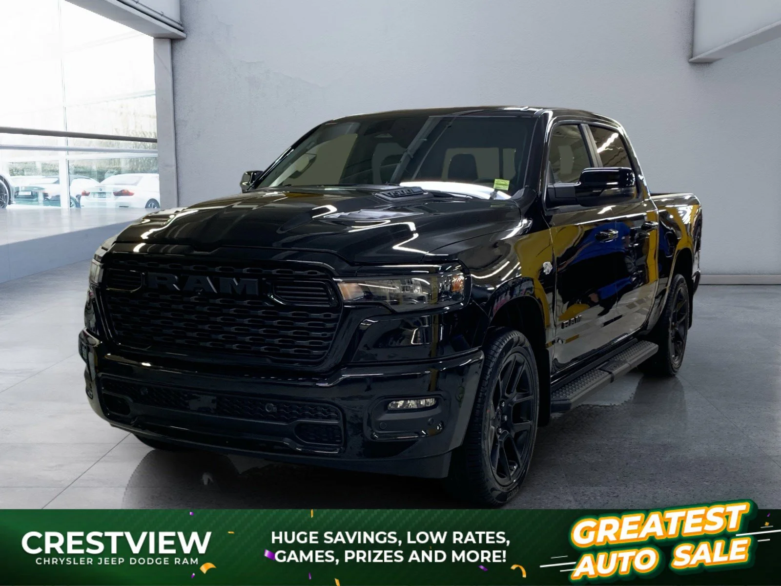 New 2026 Diamond Black Crystal Pearl Ram Sport image 1