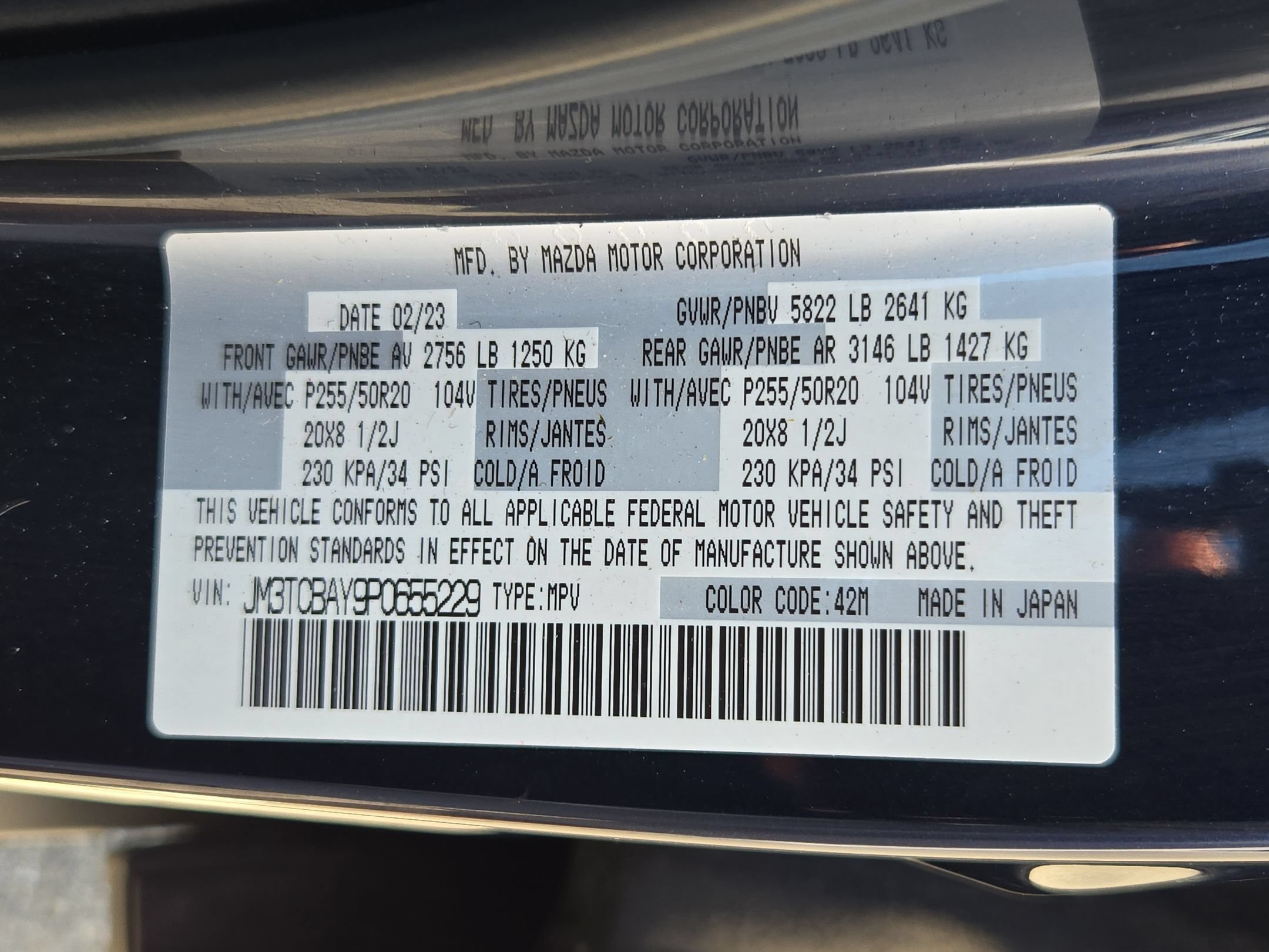 Used 2023 Deep Crystal Blue Mica Mazda Touring Plus image 27