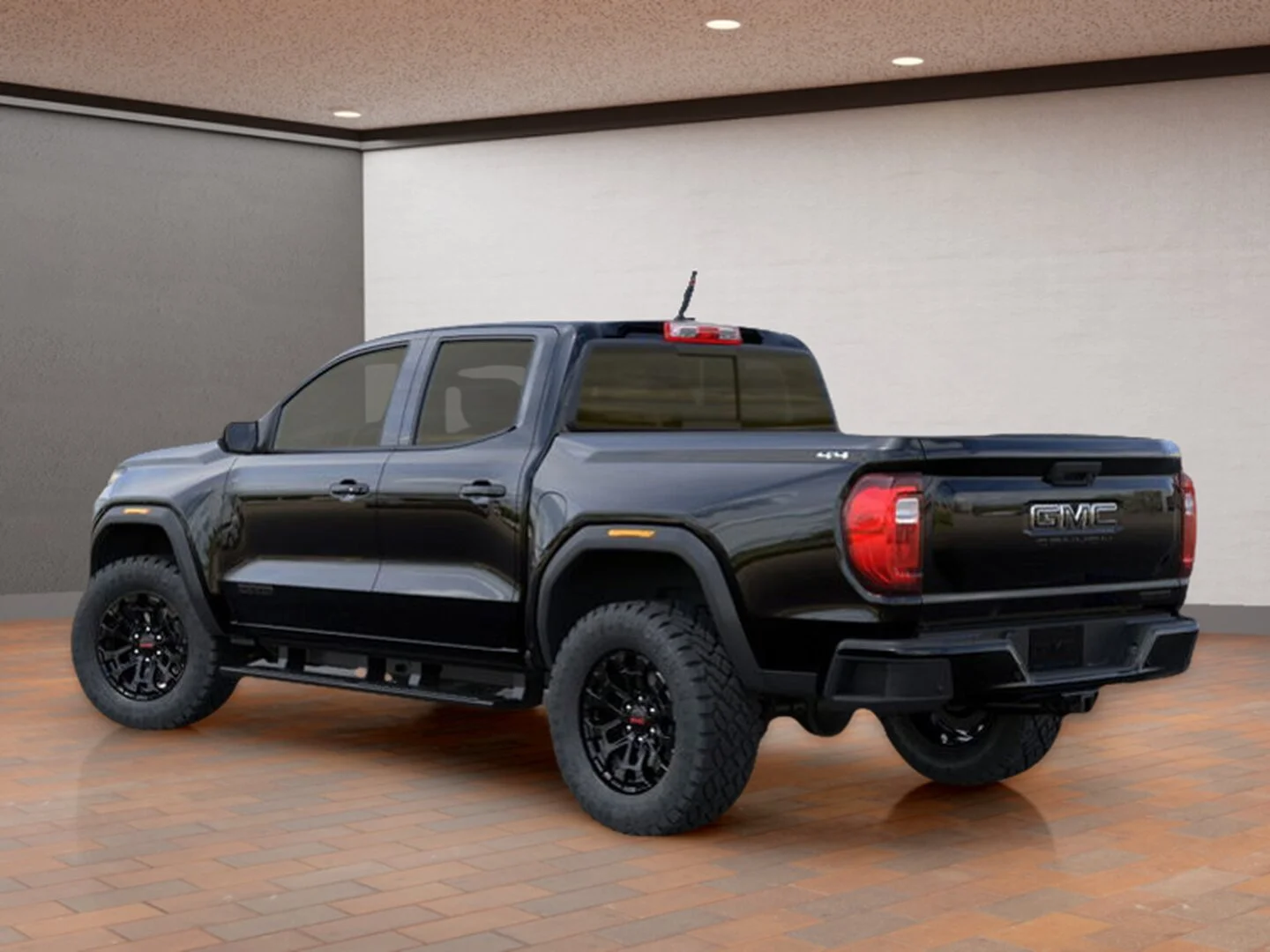 New 2026 Black GMC Crew Cab Short Box 4-Wheel Drive Elevation image 3