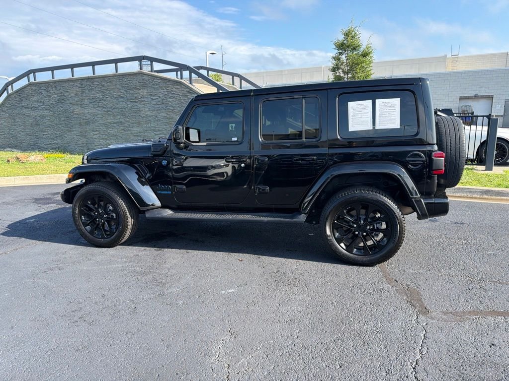 Used 2021 Black Jeep Unlimited Sahara 4xe image 4