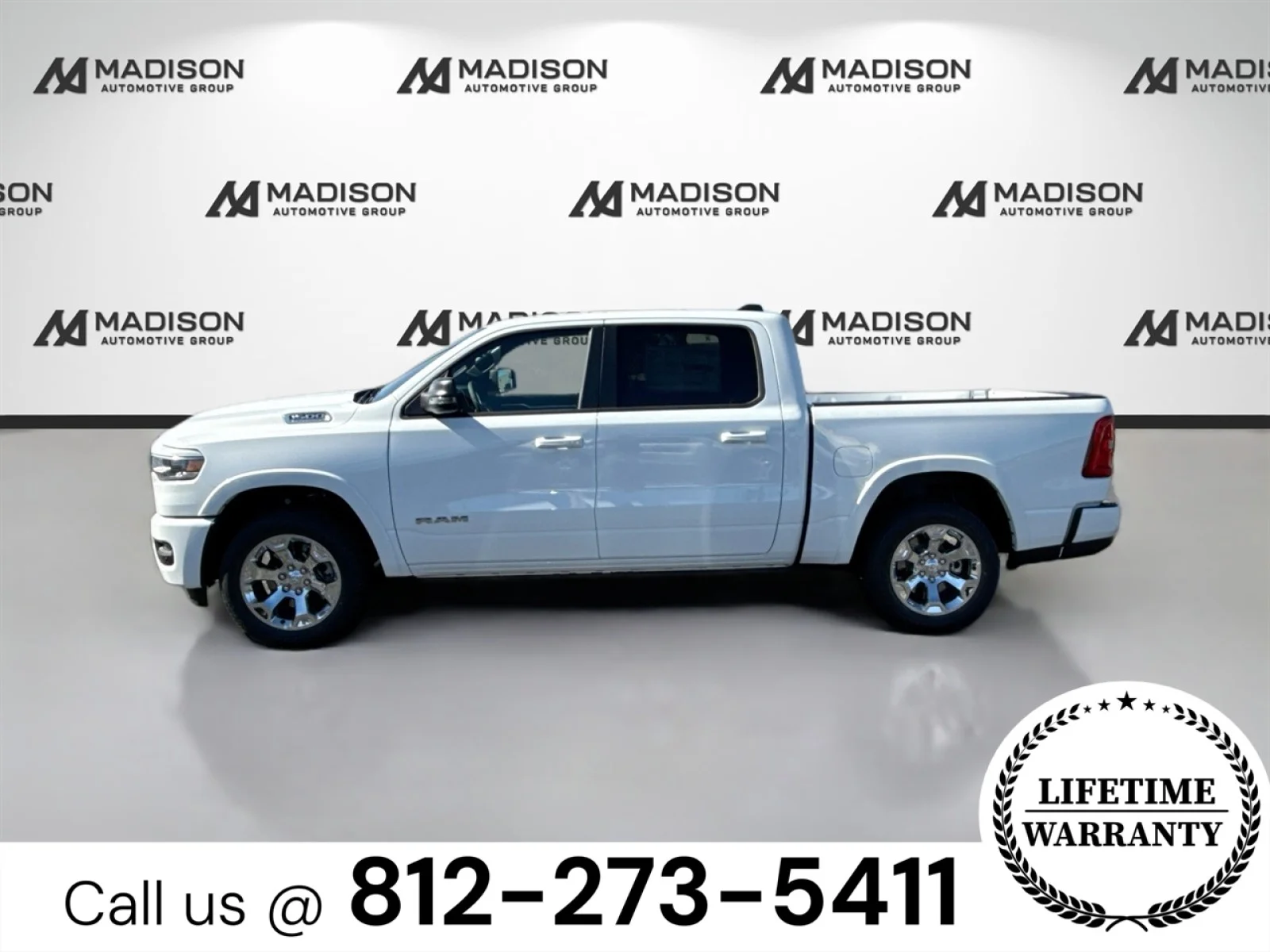 New 2026 Bright White Clear-Coat Exterior Paint RAM Big Horn image 8