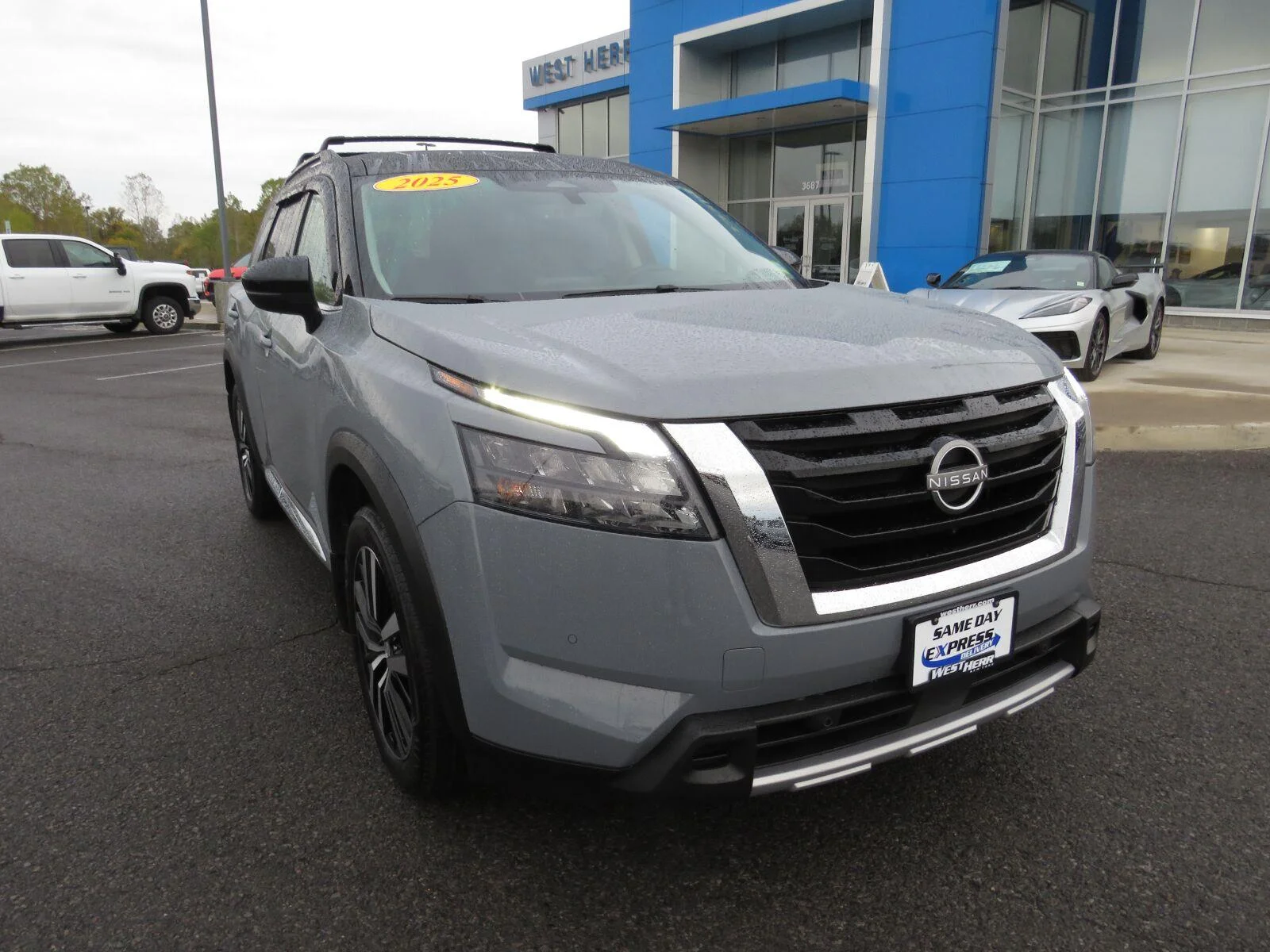 Used 2025 Solid Gray/Super Black Nissan Platinum image 3