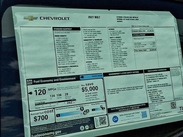 New 2027 Sterling Grey Metallic Chevrolet LT image 11