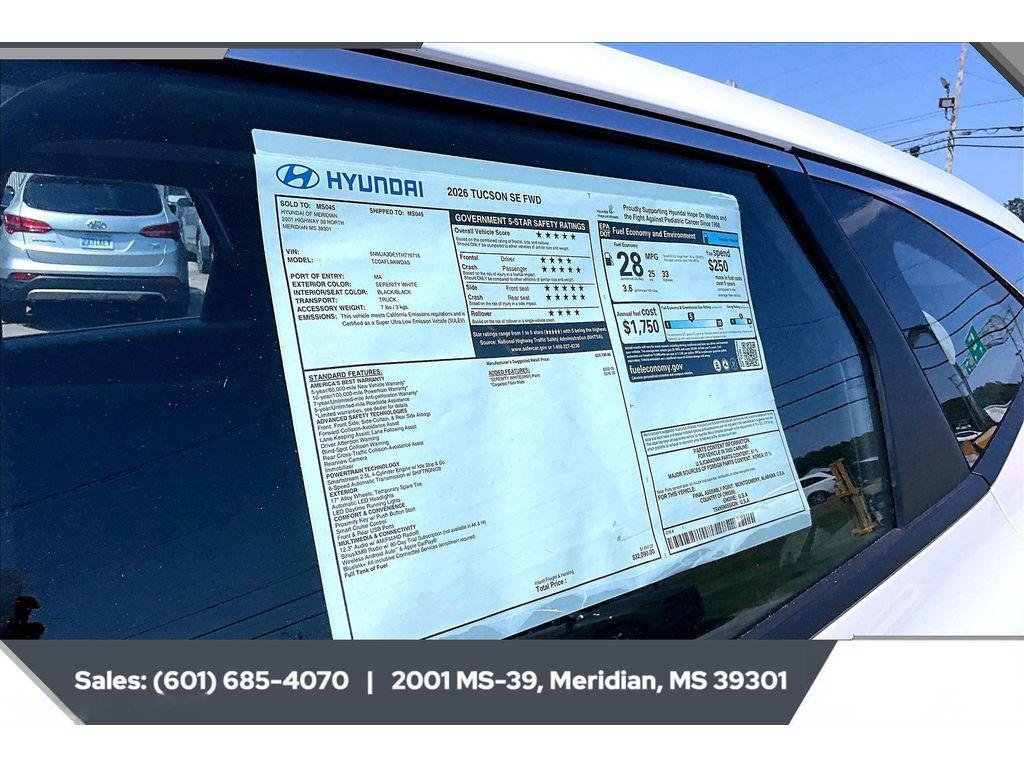 New 2026 Serenity White Pearl Hyundai SE FWD image 12