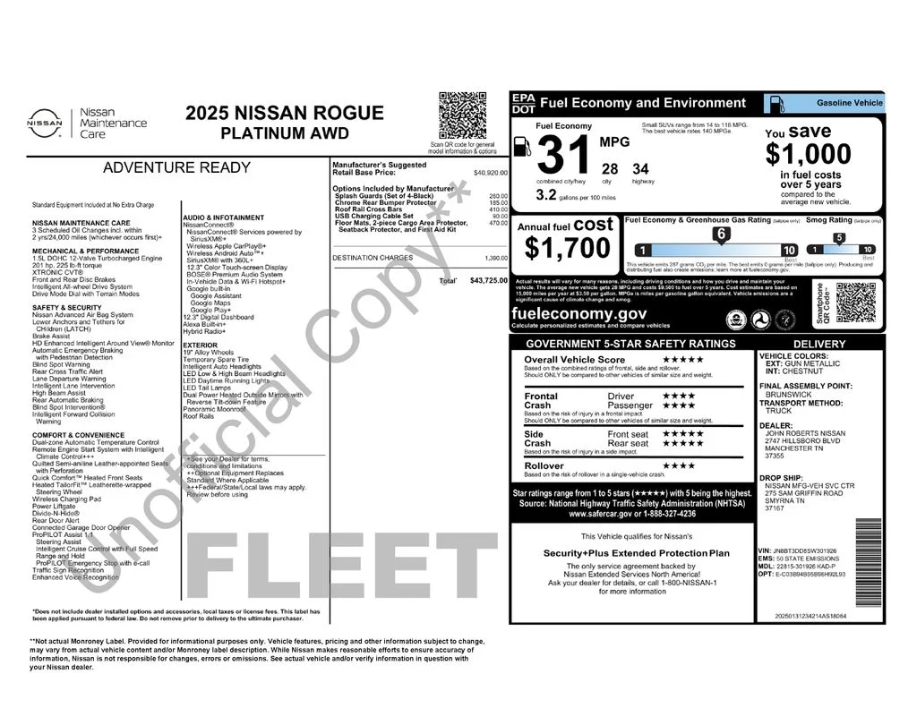 Certified Used 2025 Gray Nissan Platinum image 10