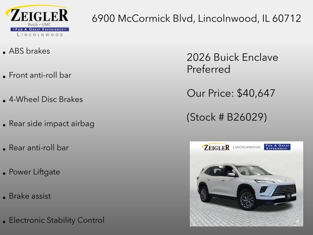 2026 Buick Enclave Preferred - Photo 30