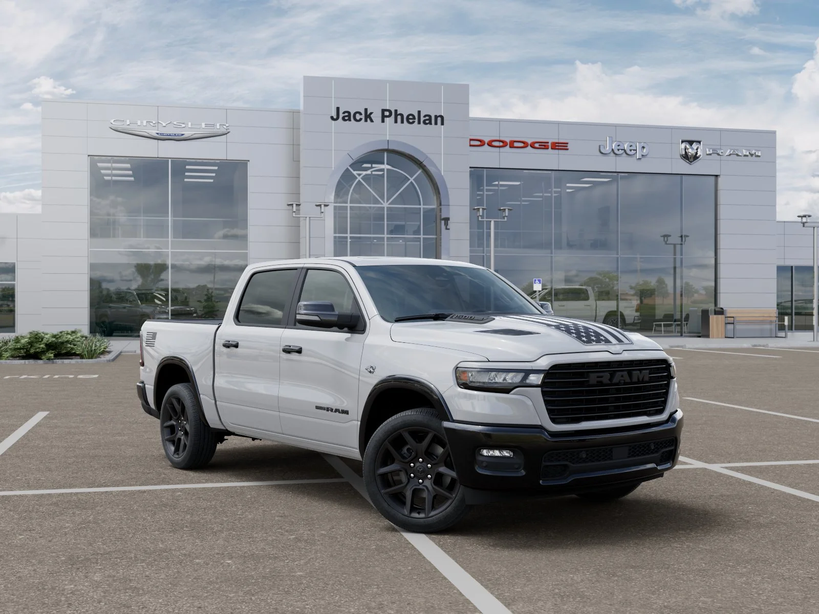 New 2026 Bright White Clear-Coat Exterior Paint RAM Laramie image 31
