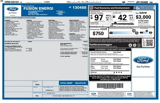 Used 2018 Magnetic Metallic Ford SE Luxury image 15