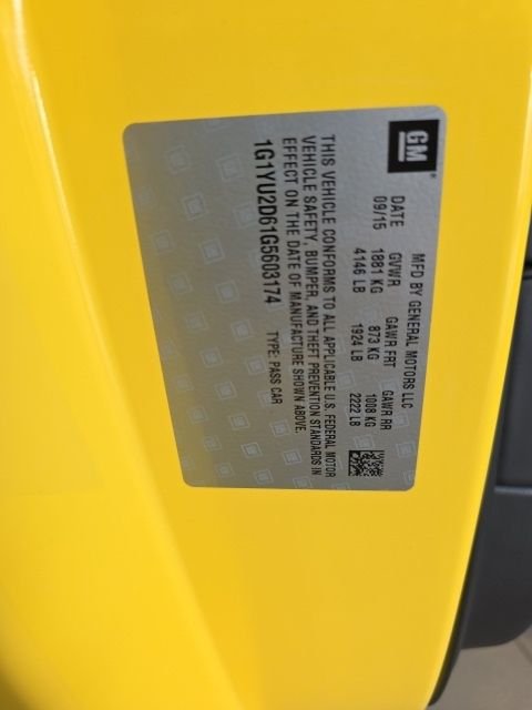 Used 2016 Yellow Chevrolet Z06 image 31