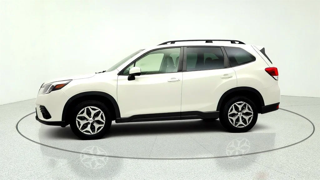 Used 2022 Crystal White Pearl Subaru Premium CVT w/ Blind Spot Detection & Power Rear Gate image 8