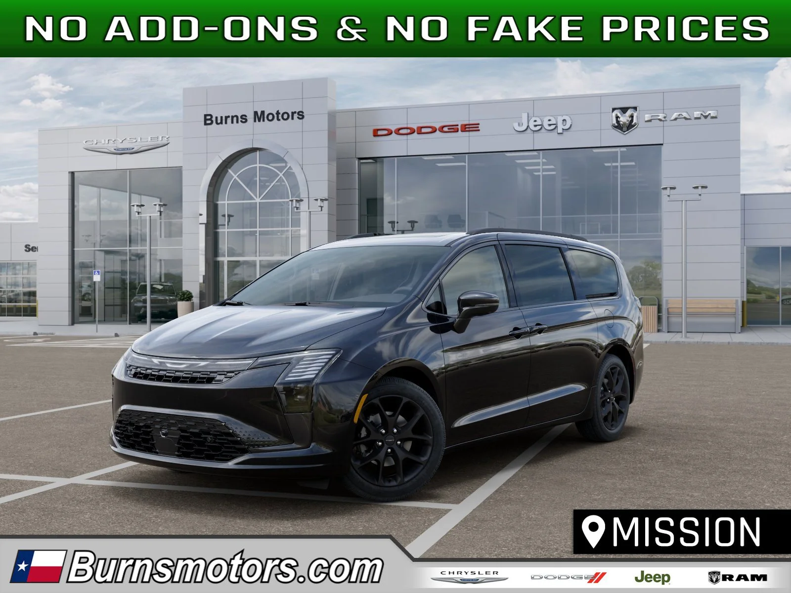 New 2027 Diamond Black Crystal Pearl-Coat Exterior Paint Chrysler Limited S image 1