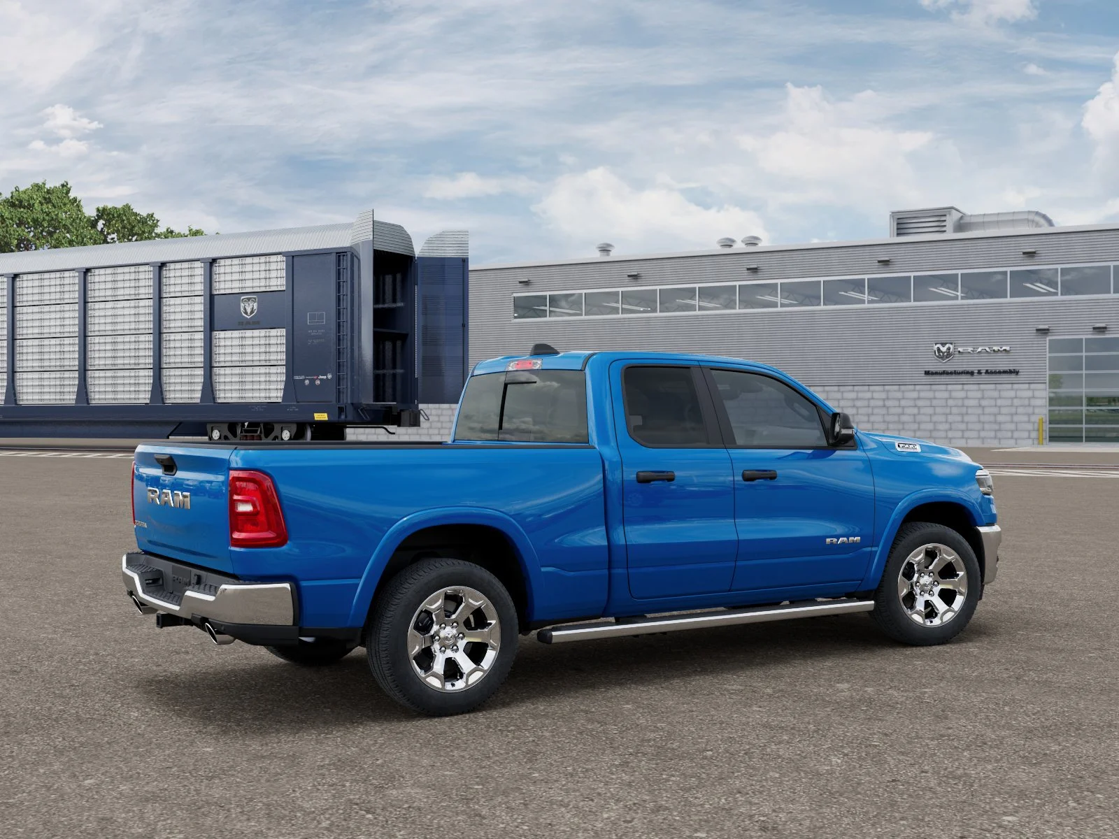 New 2026 Hydro Blue Pearl-Coat Exterior Paint RAM Big Horn/Lone Star image 2