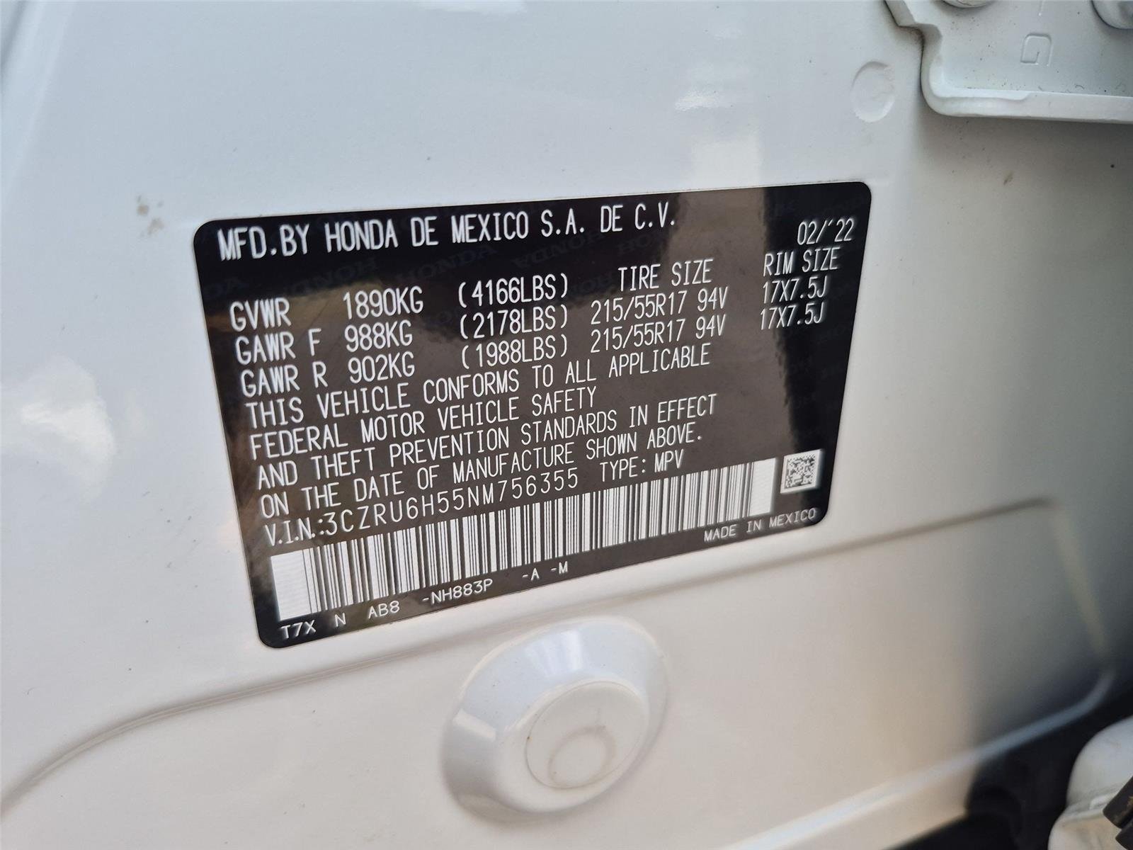 Used 2022 Platinum White Pearl Honda EX image 40