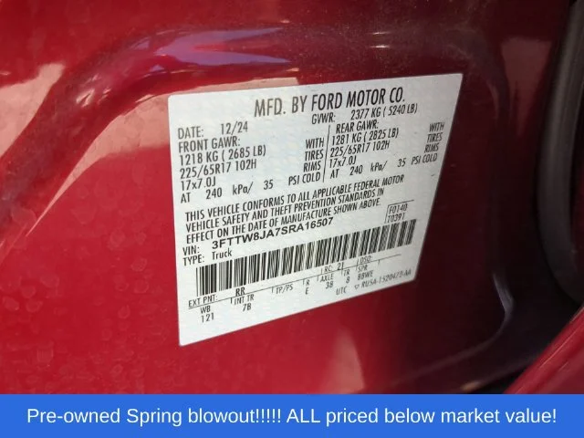 Used 2025 Red Ford XLT image 49
