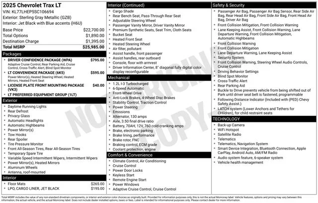 Used 2025 Gray Chevrolet LT image 16