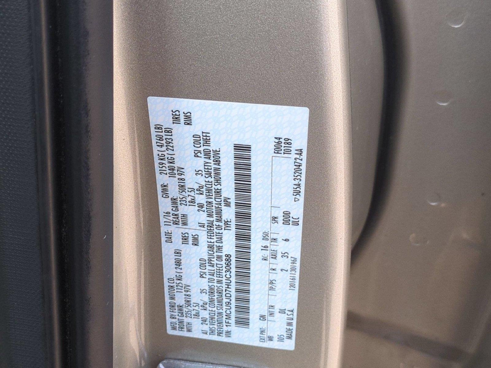 Used 2017 White Gold Metallic Ford Titanium image 10