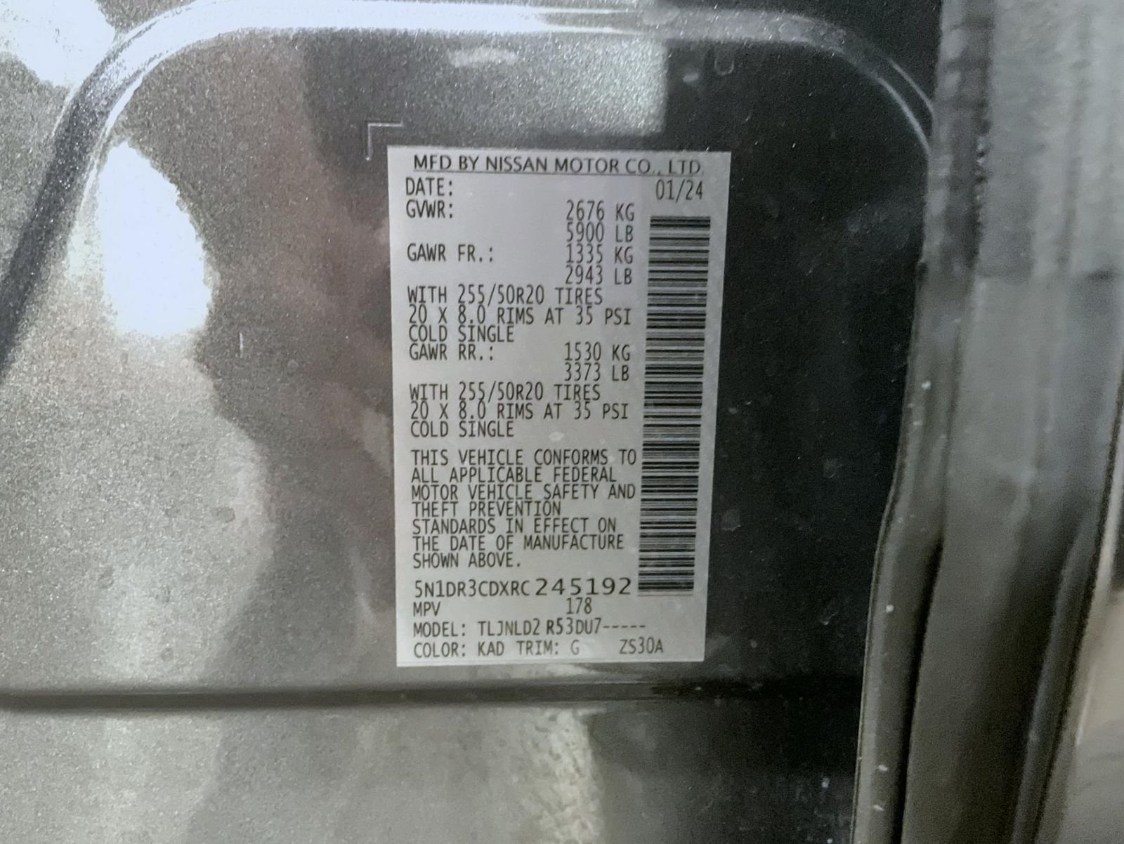 Used 2024 Gray Nissan SL image 26