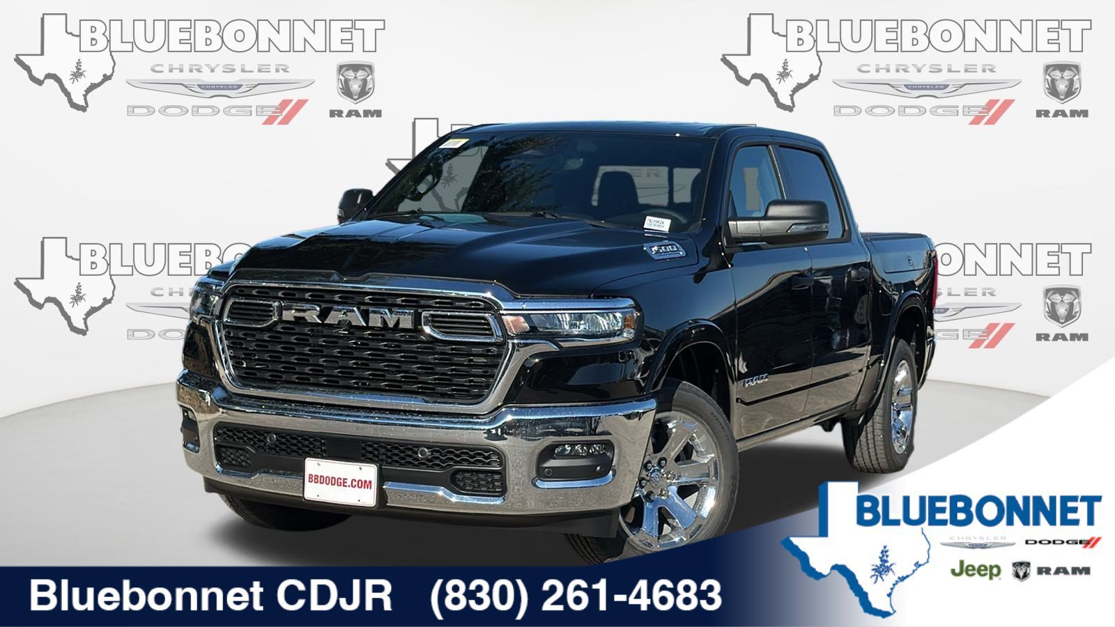 New 2026 Diamond Black Crystal Pearl-Coat Exterior Paint RAM Big Horn image 1