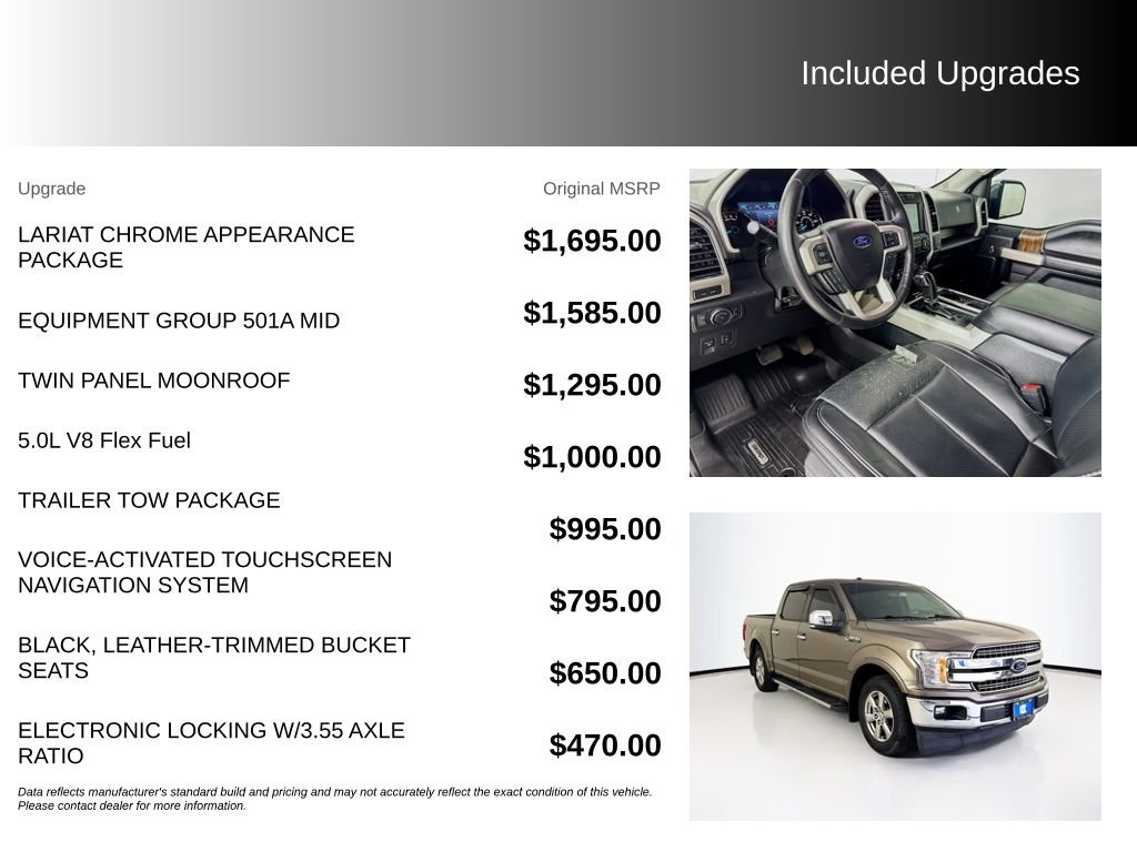 Used 2018 Stone Gray Ford Lariat image 5