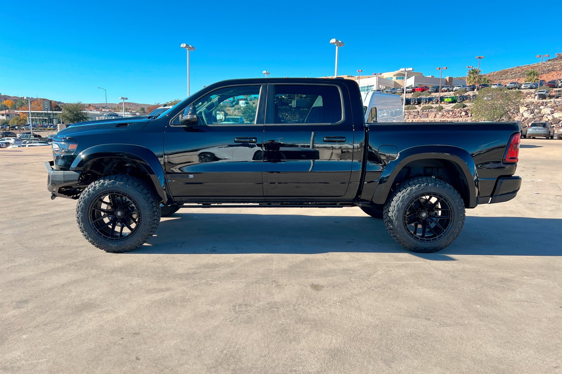 New 2025 Diamond Black Crystal Pearlcoat RAM Big Horn image 2