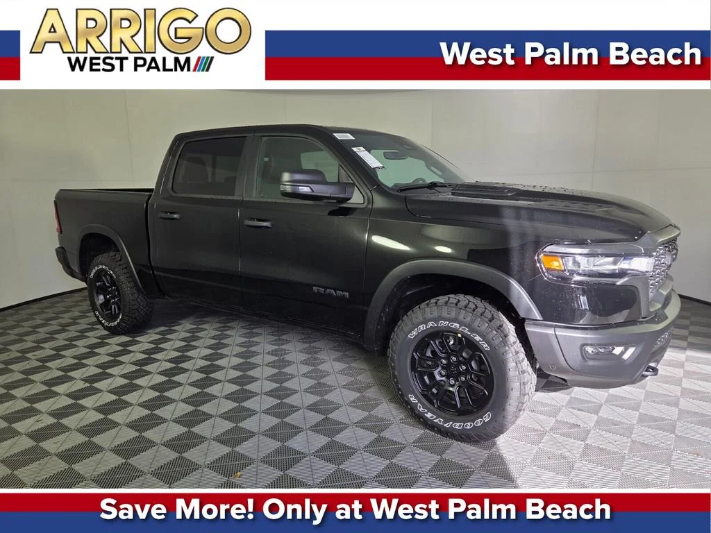 New 2026 Diamond Black Crystal Pearl-Coat Exterior Paint RAM Rebel image 1