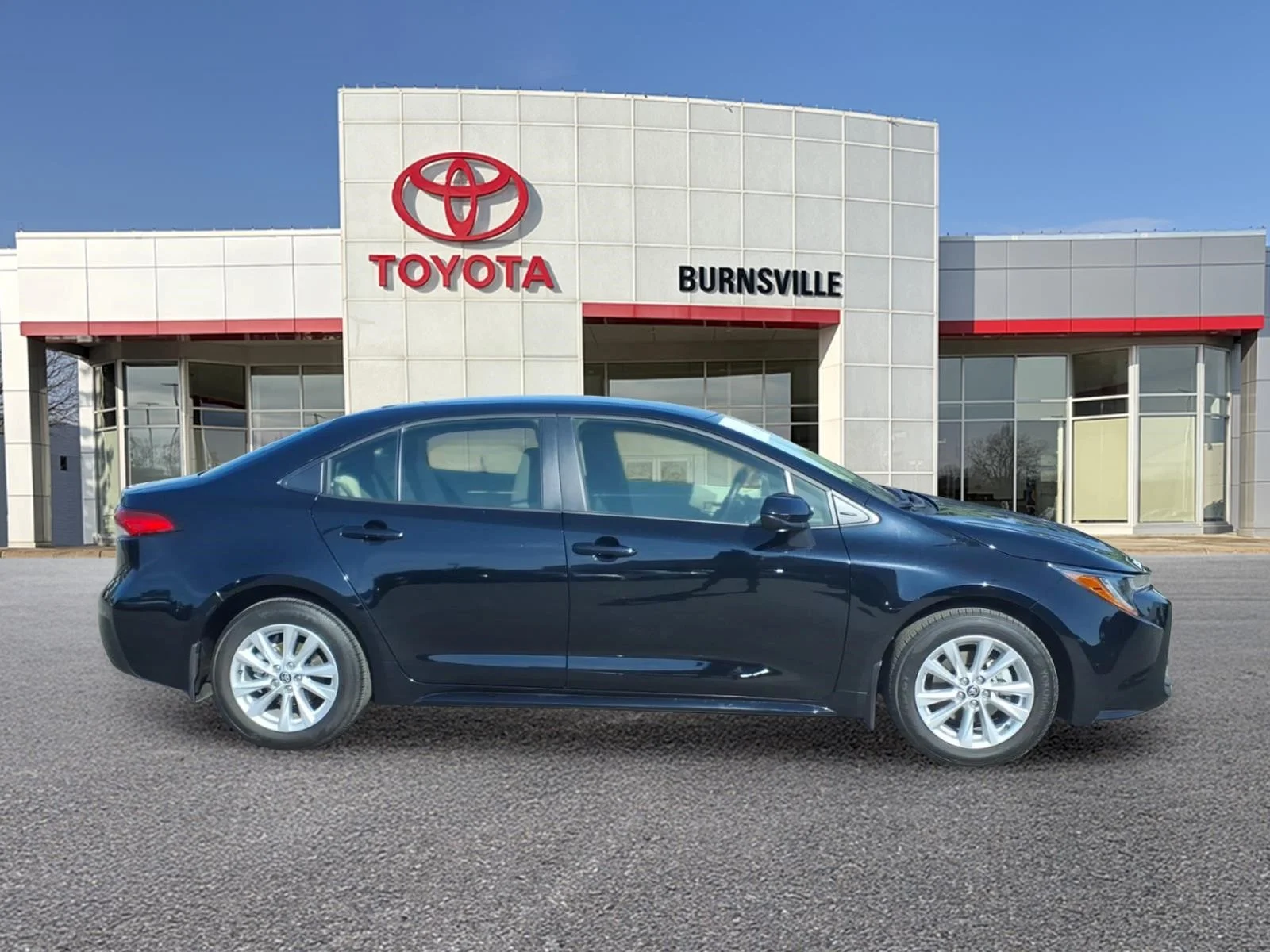 Certified 2024 Toyota Corolla LE with VIN JTDB4MEE1R3021329 for sale in Burnsville, Minnesota
