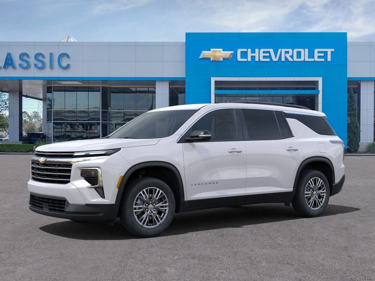 2025 Chevrolet Traverse LT White at Classic Elite Chevrolet Hwy 6