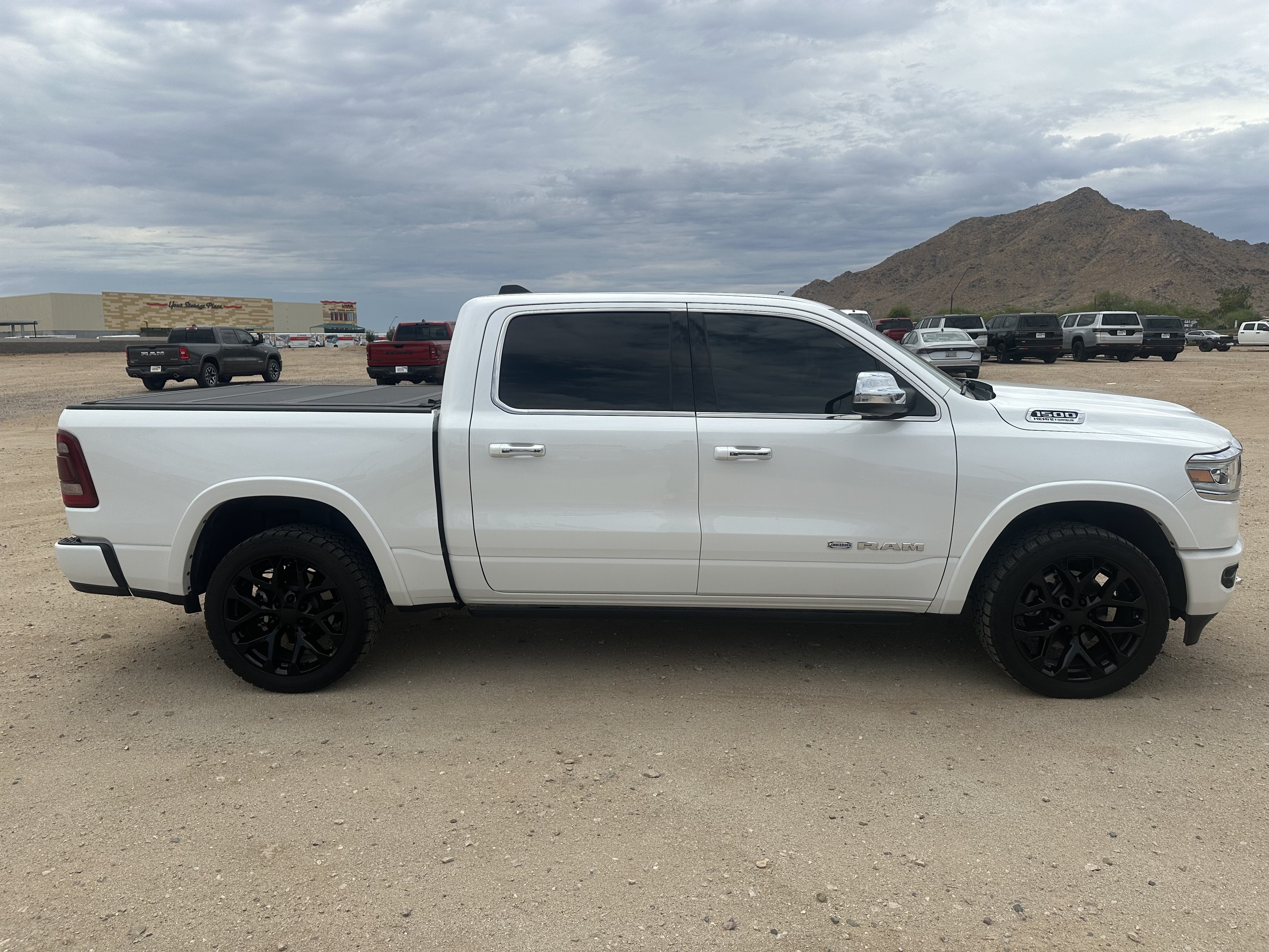 Used 2022 Ivory White Tri-Coat Pearlcoat Ram Longhorn image 6