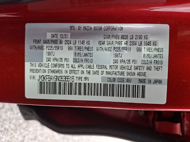 Certified Used 2022 Red Mazda 2.5 Turbo image 29