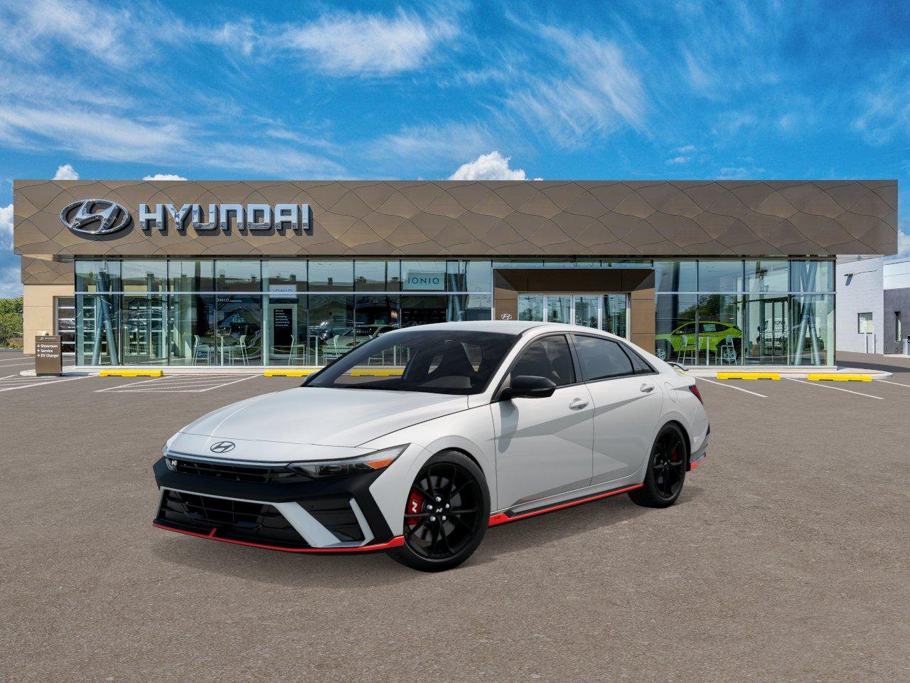 New 2026 Atlas White Hyundai Sedan image 1