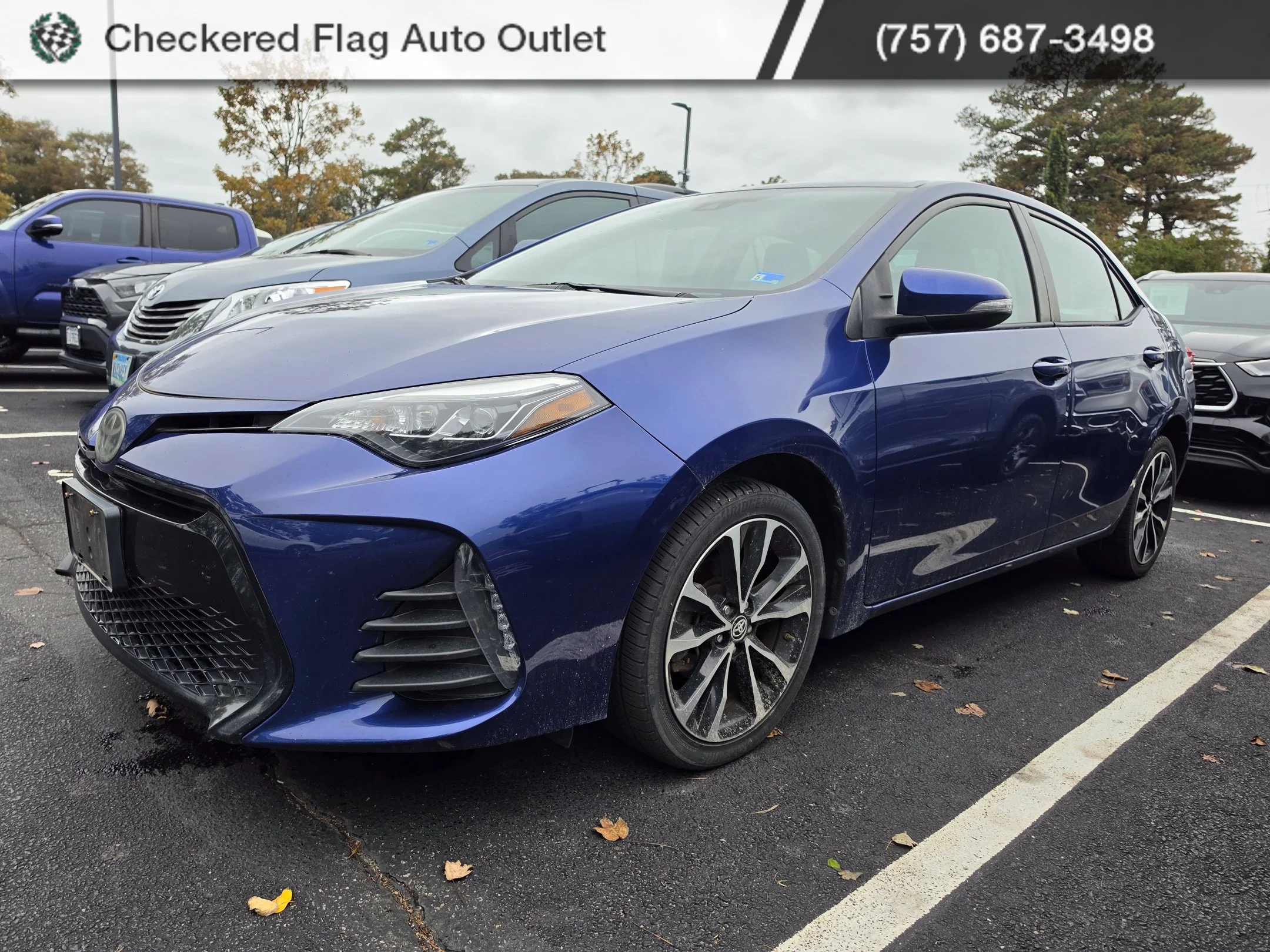 Used 2018 Blue Crush Metallic Toyota XSE image 1