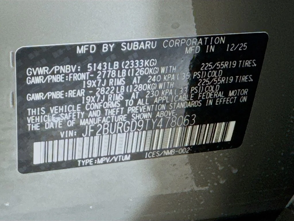 New 2026 RIVER ROCK PEARL Subaru Limited XT image 42