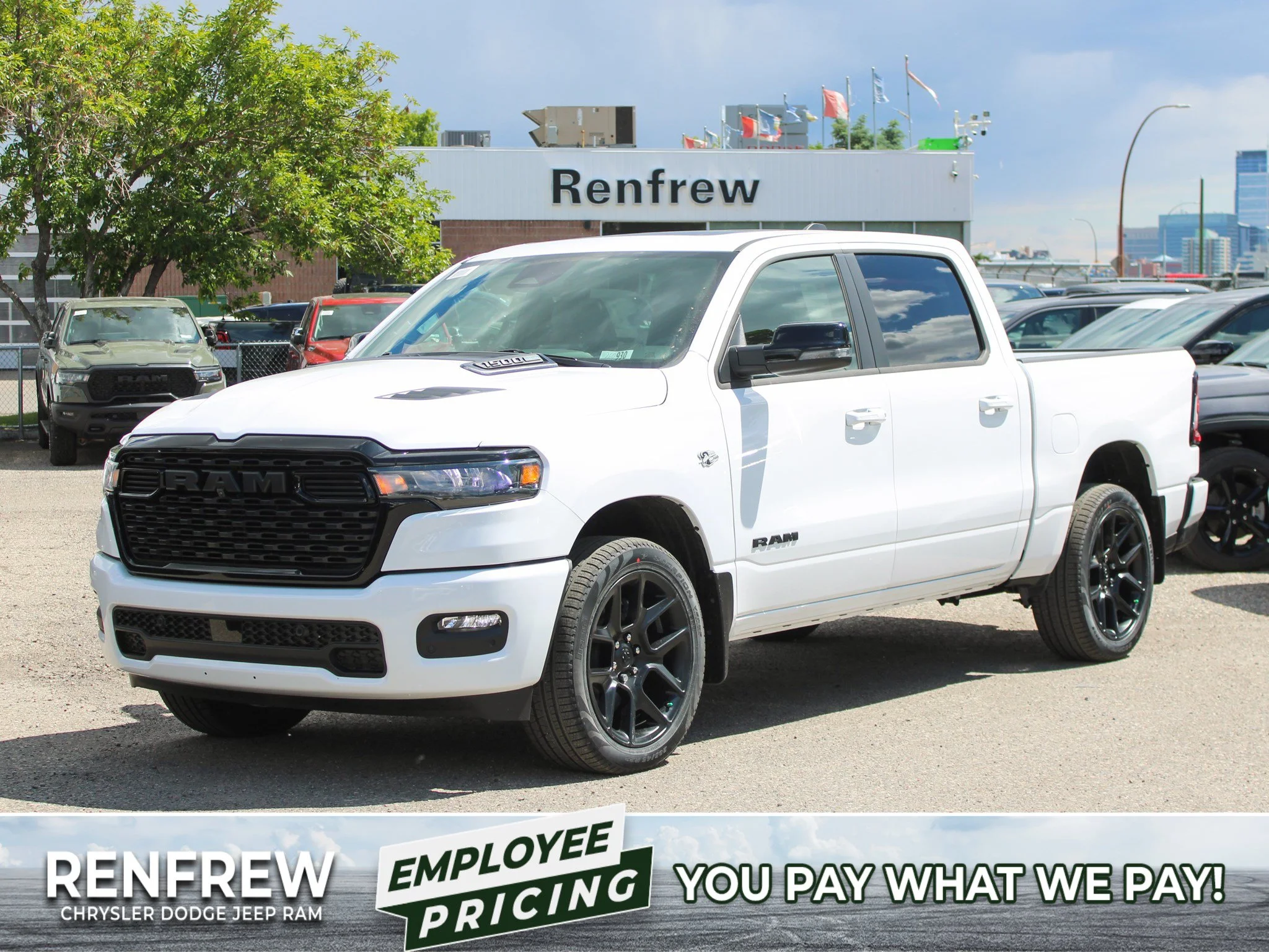 New 2026 White RAM Sport* HEMI V8 image 1