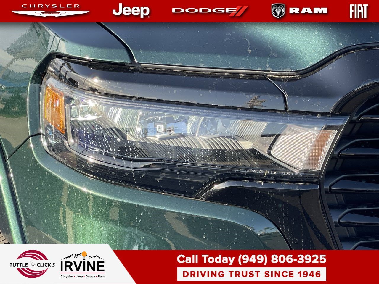New 2026 Serrano-Green Metallic Exterior Paint RAM Laramie image 7