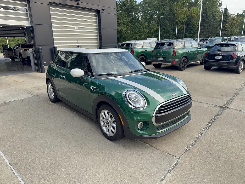 Used 2021 British Racing Green IV Metallic MINI Cooper image 2