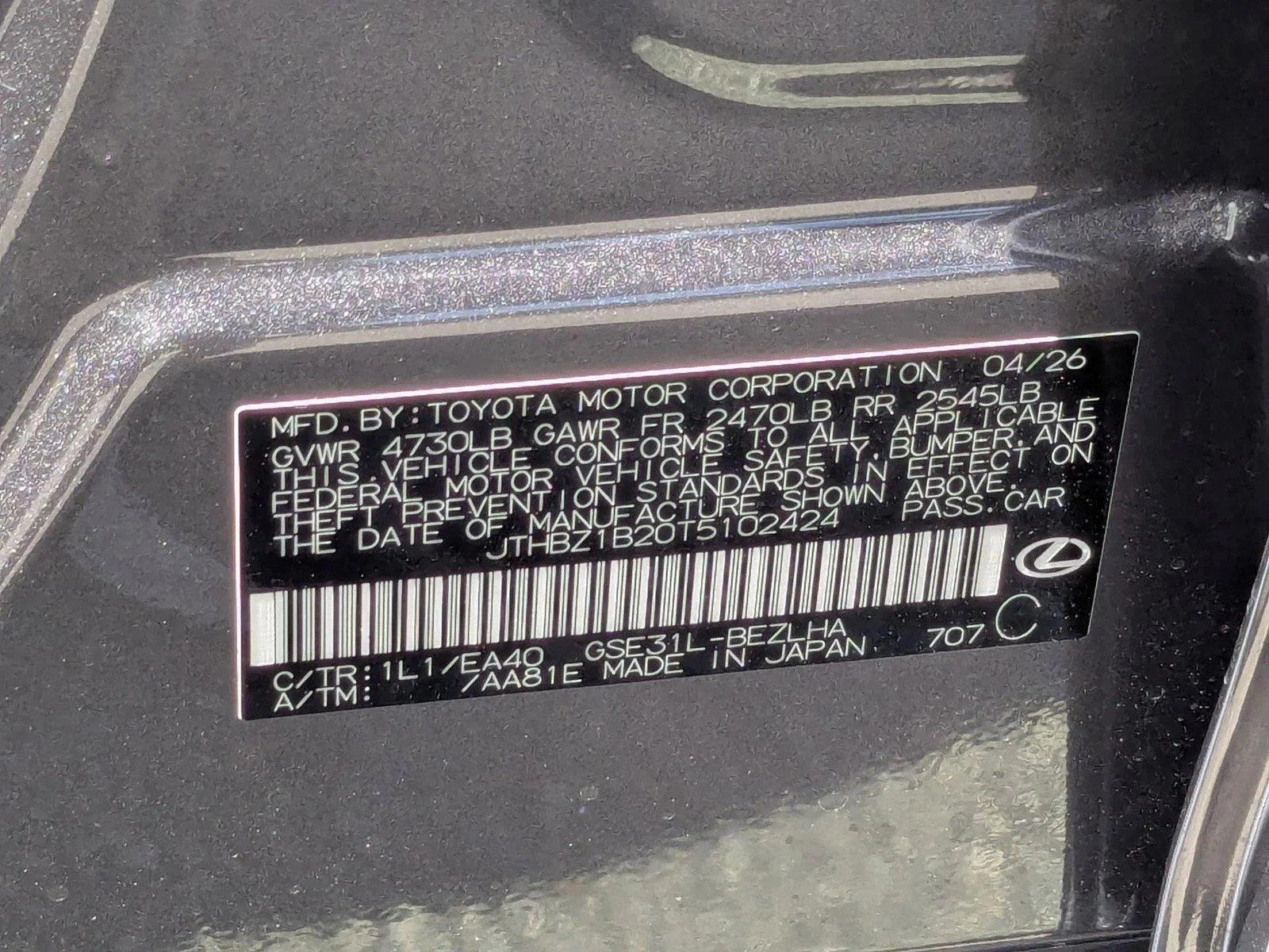 New 2026 Cloudburst Gray Lexus  350 F SPORT DESIGN image 16