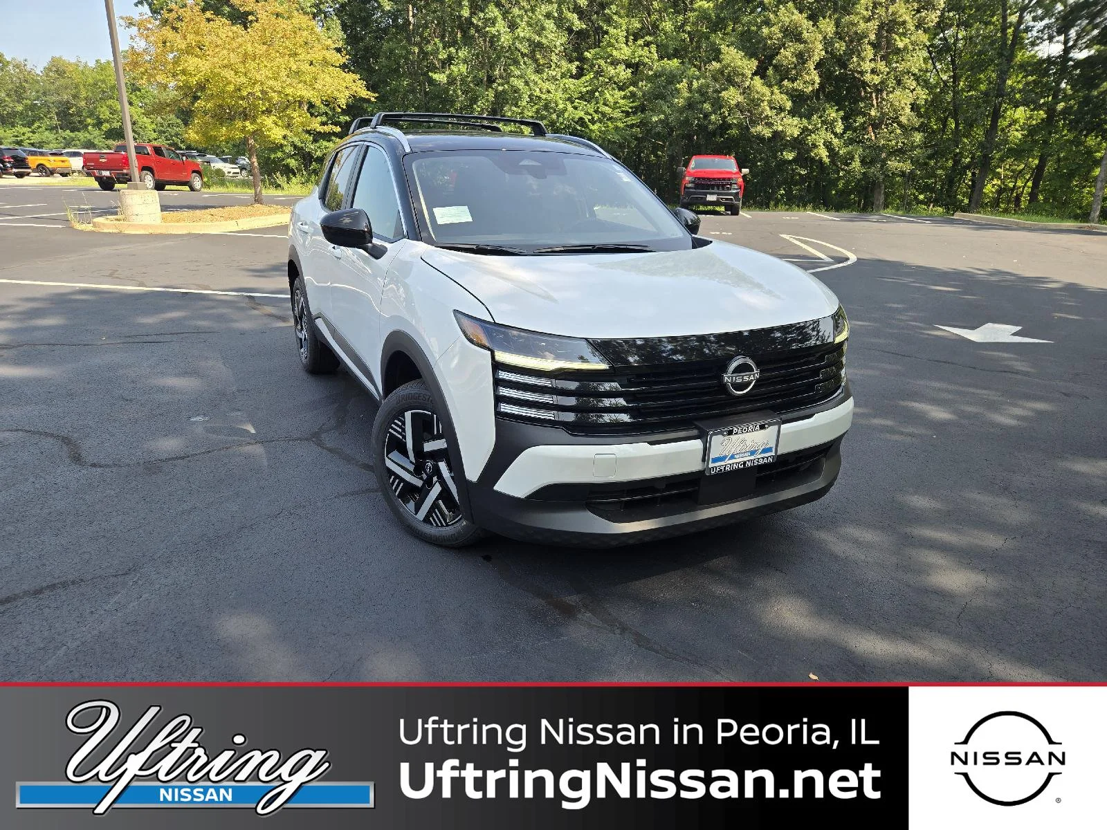 New 2026 Aspen White Tricoat/Super Black Nissan SV image 1