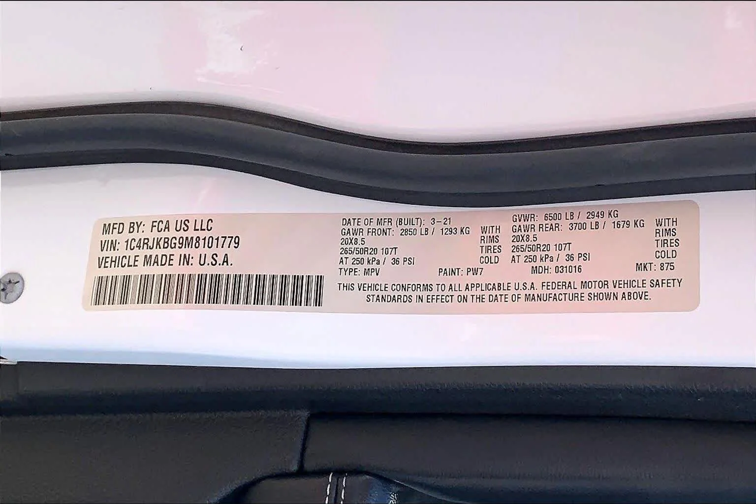 Used 2021 Bright White Clearcoat Jeep Limited image 33